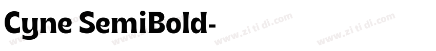 Cyne SemiBold字体转换